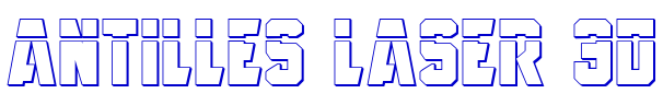 Antilles Laser 3D шрифт